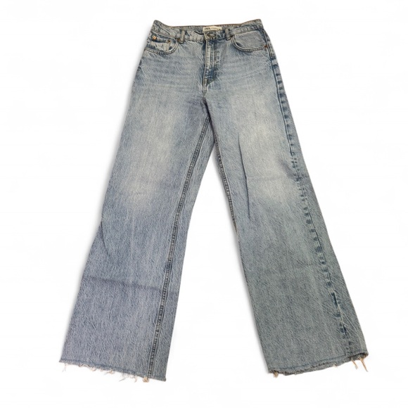Zara Denim - Zara - 90s Full Length - Light Blue, 100% cotton Women's Jeans